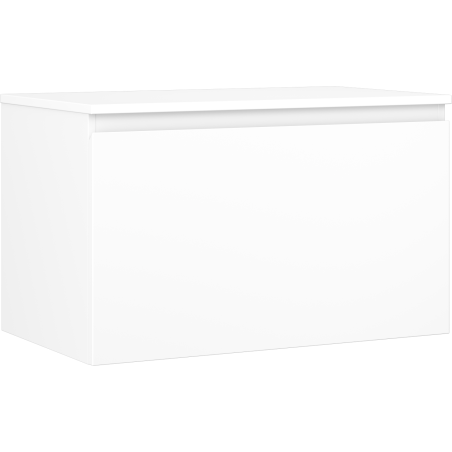 Mexen Orio bathroom cabinet with countertop 80 cm, 1 drawer, white matte - 91A10-08047-1-BFC01