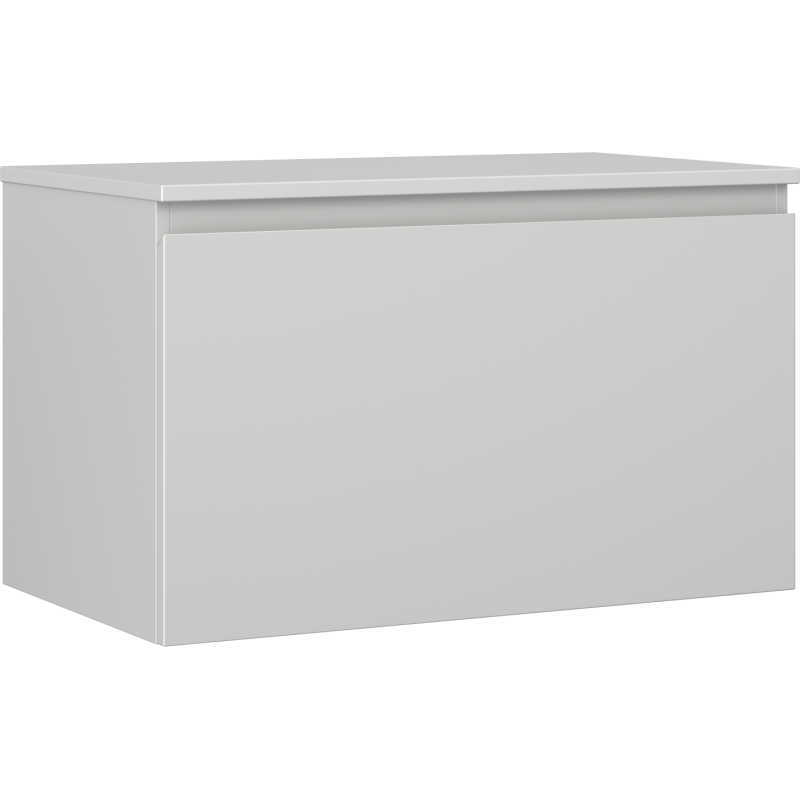Mexen Orio bathroom cabinet under sink 80 cm with countertop, 1 drawer, matte gray - 91A10-08047-1-BFC62