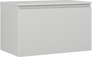 Mexen Orio bathroom cabinet under sink 80 cm with countertop, 1 drawer, matte gray - 91A10-08047-1-BFC62