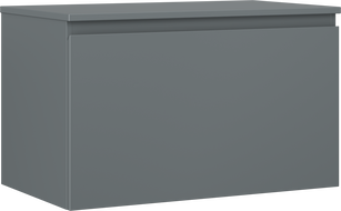 Mexen Orio bathroom cabinet under-sink 80 cm with countertop, 1 drawer, matte graphite - 91A10-08047-1-BFC66