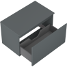Mexen Orio bathroom cabinet under-sink 80 cm with countertop, 1 drawer, matte graphite - 91A10-08047-1-BFC66