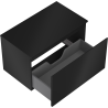Mexen Orio bathroom cabinet under-sink 80 cm with countertop, 1 drawer, black matte - 91A10-08047-1-BFC71