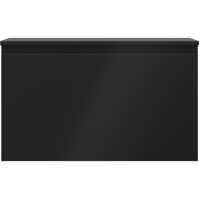 Mexen Orio bathroom cabinet under-sink 80 cm with countertop, 1 drawer, black matte - 91A10-08047-1-BFC71