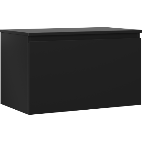 Mexen Orio bathroom cabinet under-sink 80 cm with countertop, 1 drawer, black matte - 91A10-08047-1-BFC71