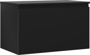 Mexen Orio bathroom cabinet under-sink 80 cm with countertop, 1 drawer, black matte - 91A10-08047-1-BFC71