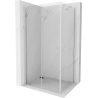 Mexen Lima 75 x 100 cm folding shower enclosure, transparent, chrome - 856-075-100-01-00
