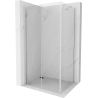 Mexen Lima Foldable Shower Enclosure 75 x 100 cm, Transparent, Chrome - 856-075-100-01-00