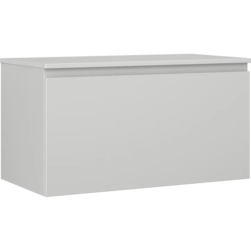 Mexen Orio bathroom cabinet under sink 90 cm with countertop, 1 drawer, grey matt - 91A10-09047-1-BFC62