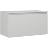 Mexen Orio bathroom cabinet under sink 90 cm with countertop, 1 drawer, grey matt - 91A10-09047-1-BFC62