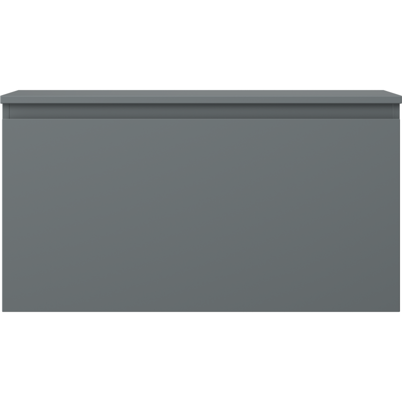 Mexen Orio 90 cm Bathroom Cabinet with Worktop, 1 Drawer, Matte Graphite - 91A10-09047-1-BFC66