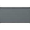 Mexen Orio 90 cm Bathroom Cabinet with Worktop, 1 Drawer, Matte Graphite - 91A10-09047-1-BFC66