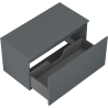 Mexen Orio bathroom cabinet under washbasin 90 cm with countertop, 1 drawer, matte graphite - 91A10-09047-1-BFC66
