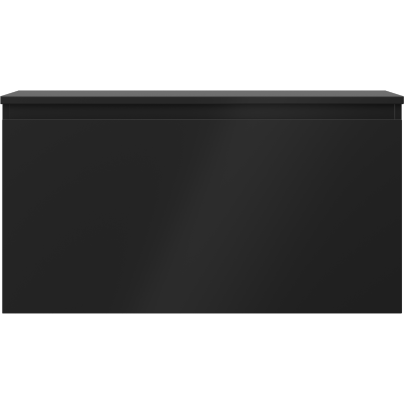 Mexen Orio bathroom cabinet under the sink 90 cm with countertop, 1 drawer, black matte - 91A10-09047-1-BFC71