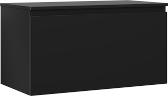 Mexen Orio bathroom cabinet for washbasin 90 cm with countertop, 1 drawer, matte black - 91A10-09047-1-BFC71