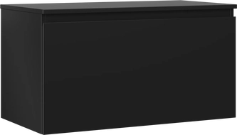 Mexen Orio bathroom cabinet under the sink 90 cm with countertop, 1 drawer, black matte - 91A10-09047-1-BFC71