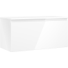 Mexen Orio bathroom cabinet 100 cm with countertop, 1 drawer, white gloss - 91A10-10047-1-BFC00