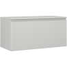Mexen Orio 100 cm Bathroom Cabinet with Countertop, 1 Drawer, Grey Matte - 91A10-10047-1-BFC62