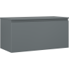 Mexen Orio bathroom cabinet under washbasin 100 cm with countertop, 1 drawer, matte graphite - 91A10-10047-1-BFC66