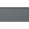 Mexen Orio bathroom cabinet under washbasin 100 cm with countertop, 1 drawer, matte graphite - 91A10-10047-1-BFC66