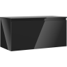 Mexen Orio bathroom cabinet for under sink 100 cm with countertop, 1 drawer, black gloss - 91A10-10047-1-BFC70