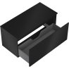Mexen Orio bathroom cabinet under the sink 100 cm with countertop, 1 drawer, black matte - 91A10-10047-1-BFC71