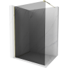 Mexen Kioto Walk-in Shower Wall 100 x 200 cm, Graphite 8 mm, Gold - 800-100-101-50-40