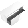 Mexen Orio bathroom cabinet under sink 120 cm with countertop, 1 drawer, white gloss - 91A10-12047-1-BFC00