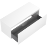 Mexen Orio bathroom cabinet under sink 120 cm with countertop, 1 drawer, white matte - 91A10-12047-1-BFC01