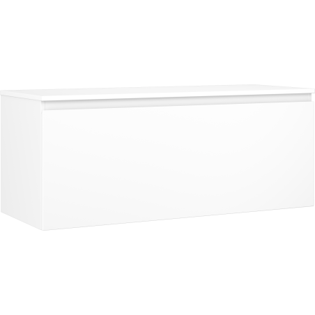 Mexen Orio bathroom cabinet 120 cm with countertop, 1 drawer, white matt - 91A10-12047-1-BFC01