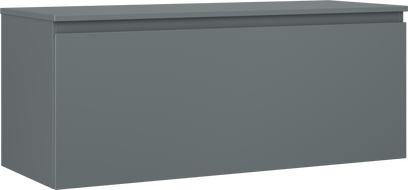 Mexen Orio bathroom vanity 120 cm with countertop, 1 drawer, matte graphite - 91A10-12047-1-BFC66