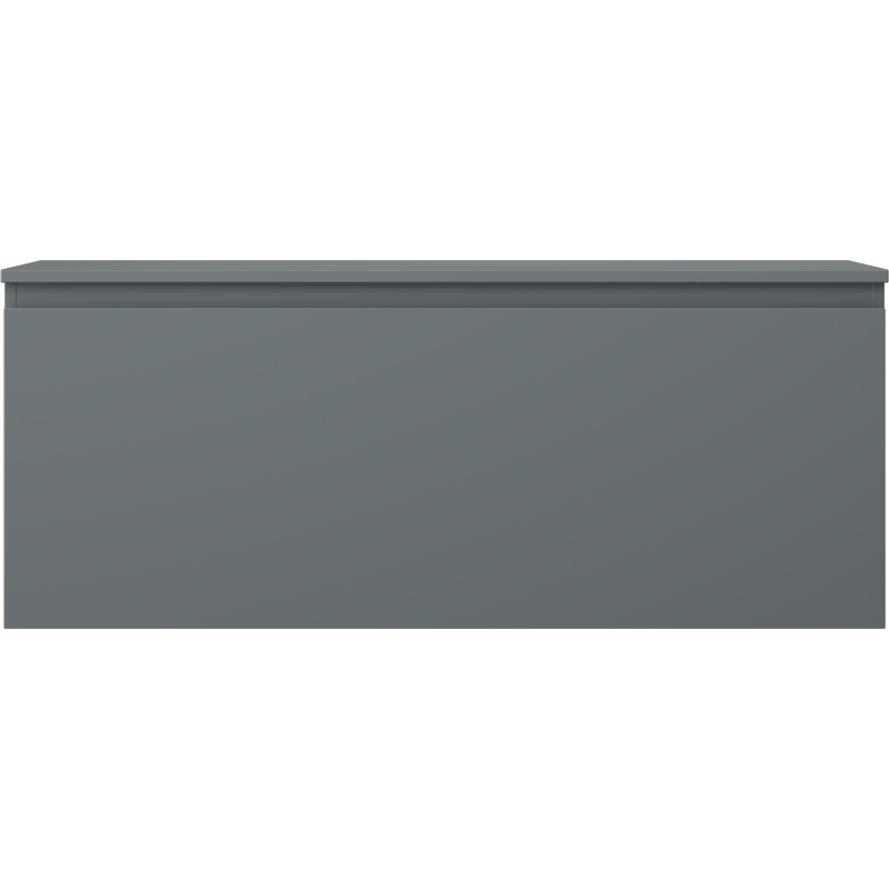 Mexen Orio 120 cm Bathroom Cabinet with Worktop, 1 Drawer, Matte Graphite - 91A10-12047-1-BFC66