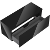 Mexen Orio bathroom cabinet for basin 120 cm with countertop, 1 drawer, black gloss - 91A10-12047-1-BFC70