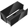Mexen Orio bathroom cabinet under sink 120 cm with countertop, 1 drawer, black gloss - 91A10-12047-1-BFC70