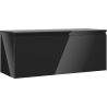 Mexen Orio bathroom cabinet for basin 120 cm with countertop, 1 drawer, black gloss - 91A10-12047-1-BFC70