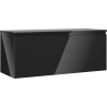 Mexen Orio bathroom cabinet under sink 120 cm with countertop, 1 drawer, black gloss - 91A10-12047-1-BFC70