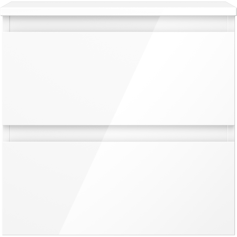 Mexen Orio 50 cm Bathroom Vanity Cabinet with Countertop, 2 Drawers, White Gloss - 91A10-05047-2-BFFC00