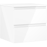 Mexen Orio bathroom cabinet under-sink 50 cm with countertop, 2 drawers, white gloss - 91A10-05047-2-BFFC00