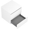 Mexen Orio bathroom cabinet under-sink 50 cm with countertop, 2 drawers, matt white - 91A10-05047-2-BFFC01