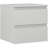 Mexen Orio bathroom cabinet under washbasin 50 cm with countertop, 2 drawers, matte gray - 91A10-05047-2-BFFC62