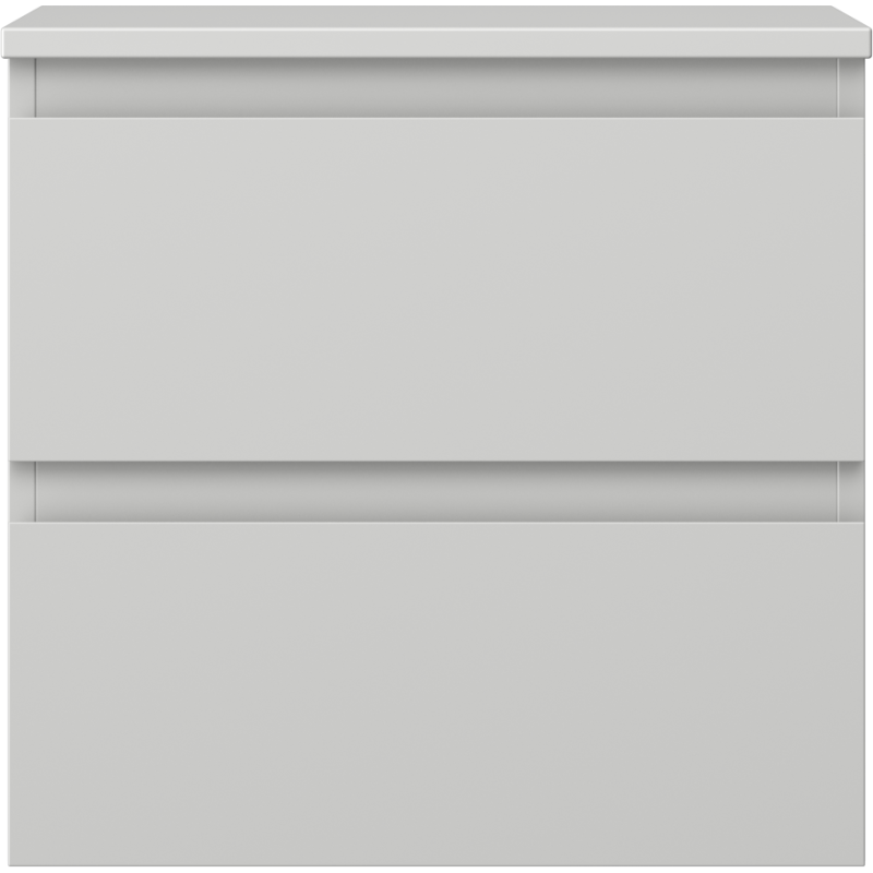 Mexen Orio bathroom cabinet for washbasin 50 cm with countertop, 2 drawers, grey mat - 91A10-05047-2-BFFC62