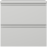 Mexen Orio bathroom cabinet under washbasin 50 cm with countertop, 2 drawers, matte gray - 91A10-05047-2-BFFC62