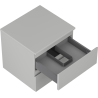 Mexen Orio bathroom cabinet under washbasin 50 cm with countertop, 2 drawers, matte gray - 91A10-05047-2-BFFC62
