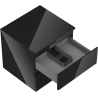 Mexen Orio bathroom cabinet under sink 50 cm with countertop, 2 drawers, black gloss - 91A10-05047-2-BFFC70