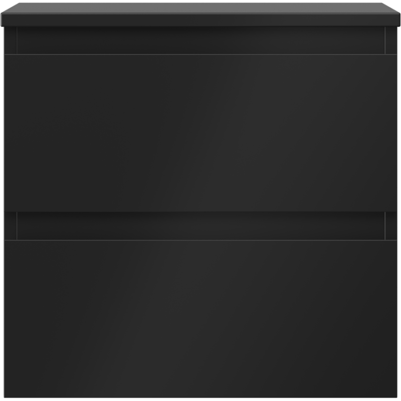 Mexen Orio 50 cm Bathroom Cabinet with Countertop, 2 Drawers, Black Matte - 91A10-05047-2-BFFC71