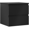 Mexen Orio 50 cm Bathroom Cabinet with Countertop, 2 Drawers, Black Matte - 91A10-05047-2-BFFC71