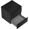 Mexen Orio bathroom cabinet with countertop 50 cm, 2 drawers, black matte - 91A10-05047-2-BFFC71
