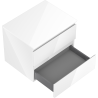 Mexen Orio bathroom cabinet under-sink 60 cm with countertop, 2 drawers, white gloss - 91A10-06047-2-BFFC00