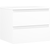 Mexen Orio bathroom cabinet under sink 60 cm with countertop, 2 drawers, matte white - 91A10-06047-2-BFFC01