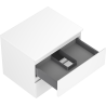 Mexen Orio bathroom cabinet under the sink 60 cm with countertop, 2 drawers, white matte - 91A10-06047-2-BFFC01