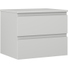 Mexen Orio bathroom vanity unit 60 cm with countertop, 2 drawers, matte gray - 91A10-06047-2-BFFC62